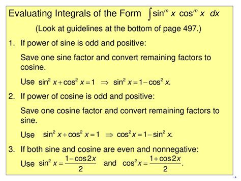 8.3: Powers of sine and cosine .